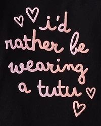 Baby And Toddler Girls Tutu Graphic Tee