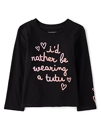 Baby And Toddler Girls Tutu Graphic Tee