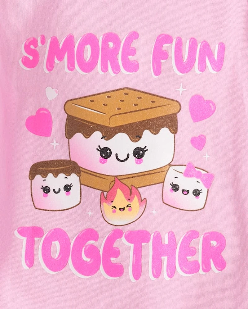 Baby And Toddler Girls S'more Fun Together Graphic Tee
