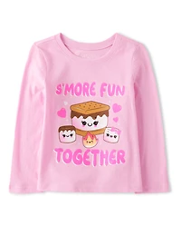 Baby And Toddler Girls S'more Fun Together Graphic Tee