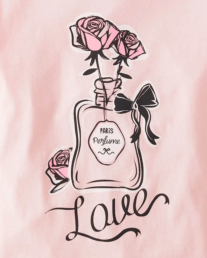 T-shirt graphique parfumé pour filles