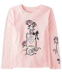 T-shirt graphique parfumé pour filles
