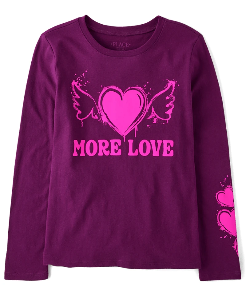 Girls More Love Graphic Tee