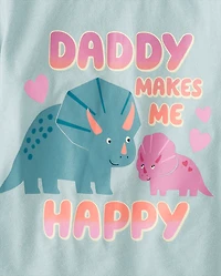 Baby And Toddler Girls Dino Graphic Tee 3-Pack