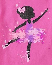 Toddler Girls Ballerina Graphic Tee