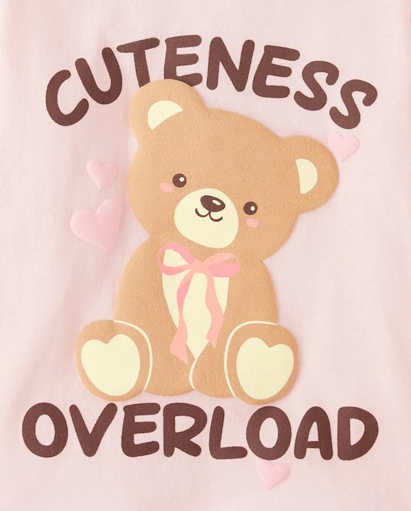 Toddler Girls Cuteness Overload Graphic Tee