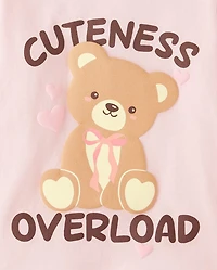 Toddler Girls Cuteness Overload Graphic Tee