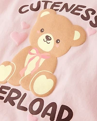Toddler Girls Cuteness Overload Graphic Tee