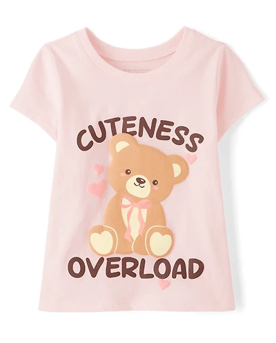 Toddler Girls Cuteness Overload Graphic Tee