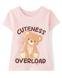 Toddler Girls Cuteness Overload Graphic Tee