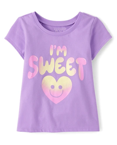 Toddler Girls Sweet Heart Graphic Tee