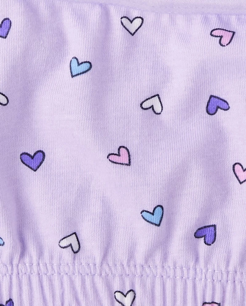 Girls Heart Bralette 5-Pack