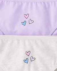 Girls Heart Bikini Underwear 7-Pack