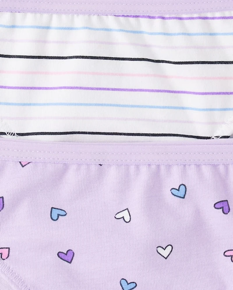 Girls Heart Bikini Underwear 7-Pack