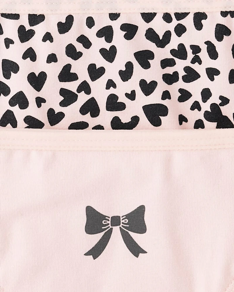 Girls Leopard Bikini Underwear 10-Pack