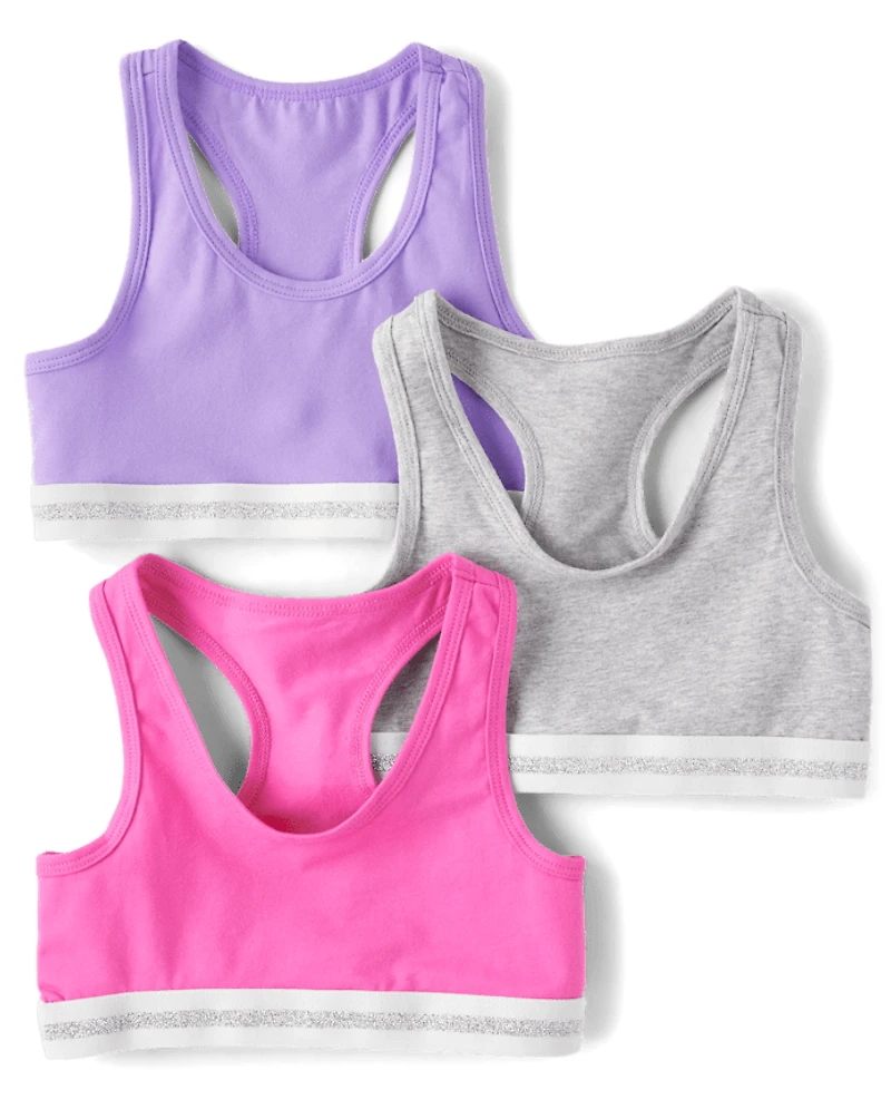 Girls Racerback Bralette 3-Pack