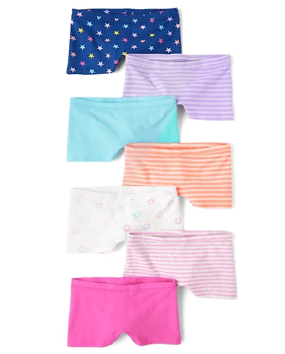 Girls Striped Girl Short Underwear 7-Pack