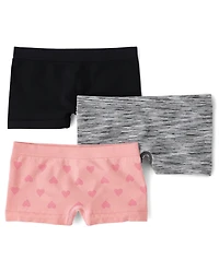 Girls Heart Seamless Girl Short Underwear 3-Pack
