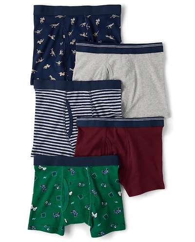 Boys Gamer Boxer Brief Underwear 5-Pack