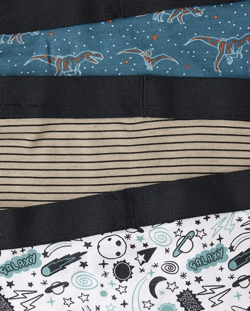 Lot de 5 boxers dinosaures pour garçons