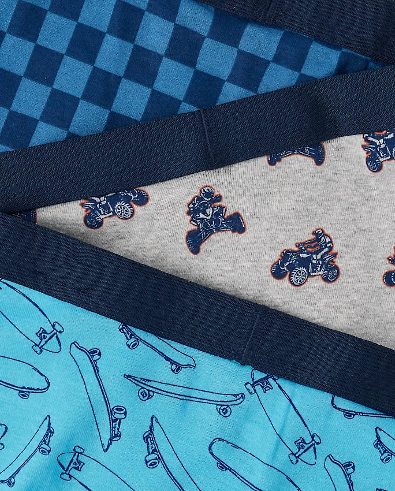 Boys Skateboard Boxer Brief Underwear 5-Pack