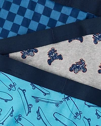 Boys Skateboard Boxer Brief Underwear 5-Pack