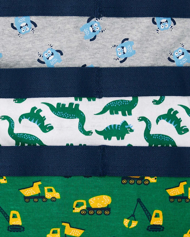 Toddler Boys Monster Brief Underwear 7-Pack