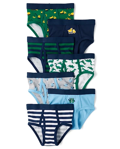 Toddler Boys Monster Brief Underwear 7-Pack