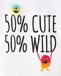 Pyjama en coton ajusté Monster pour tout-petits garçons