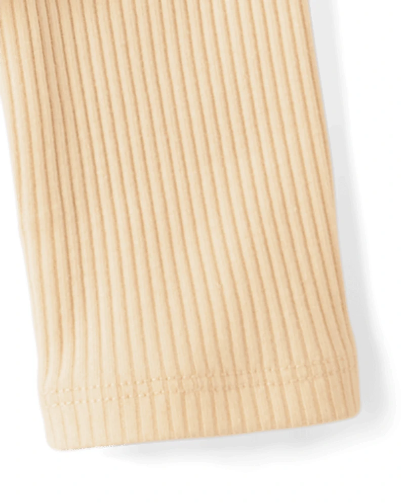 Girls Ribbed Off Shoulder Top