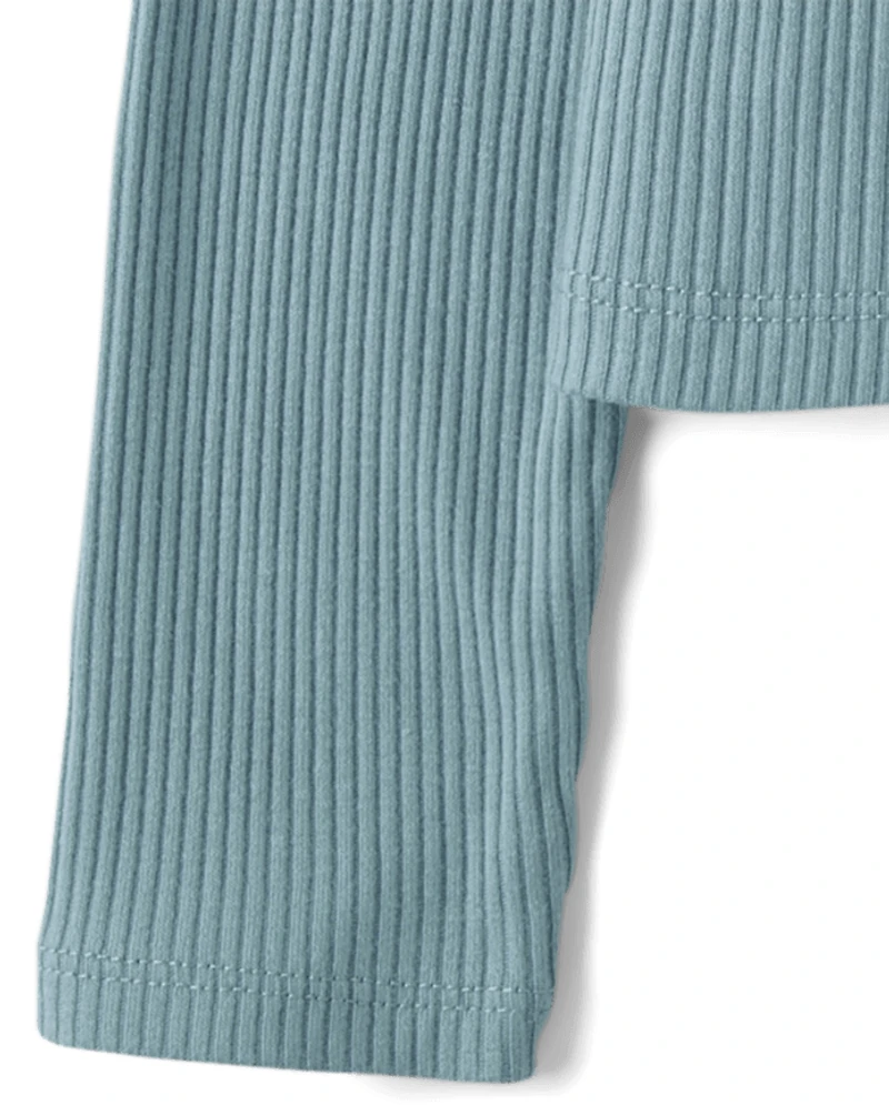 Girls Ribbed Off Shoulder Top