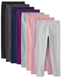 Lot de 8 leggings pour filles