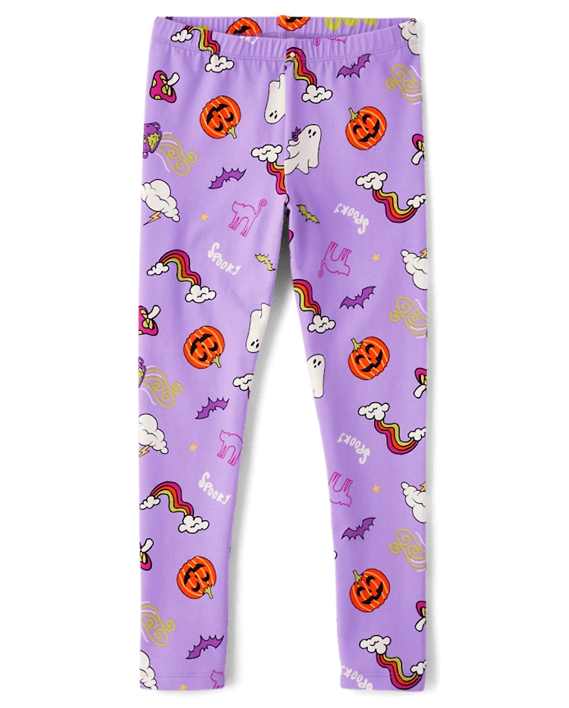 Girls Halloween Leggings