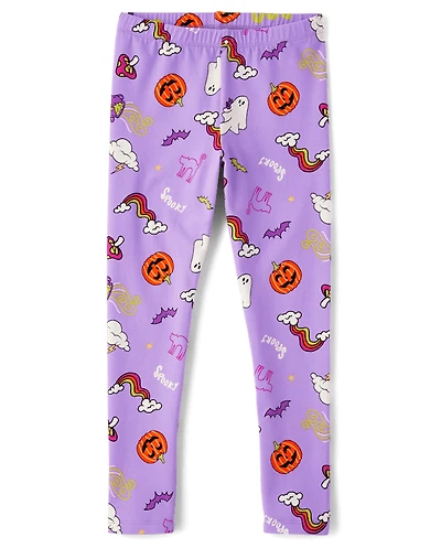 Girls Halloween Leggings
