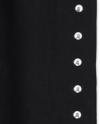 Girls Studded Flare Leggings