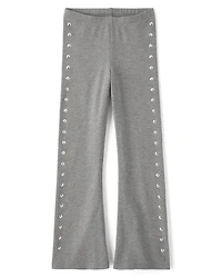 Girls Studded Flare Leggings