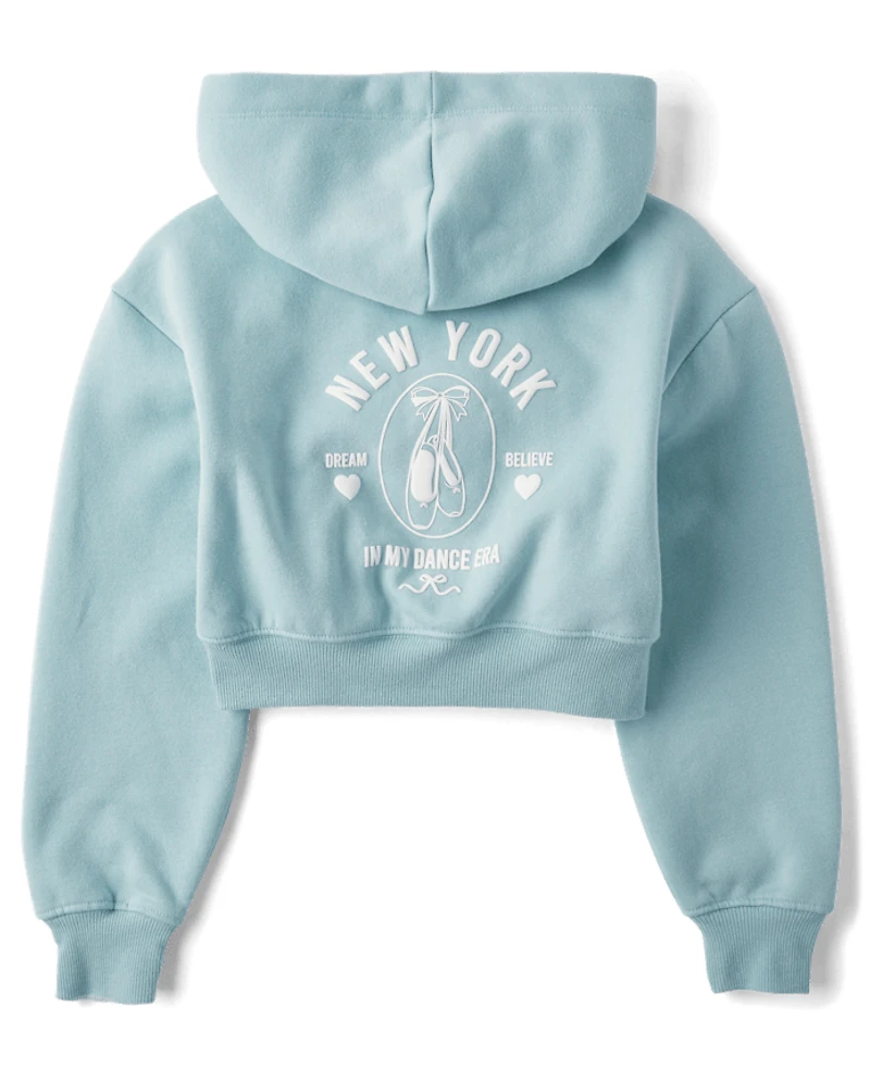 Girls Graphic Premium Fleece Hoodie