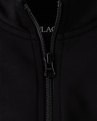 Girls Scuba Cropped Zip Up Jacket