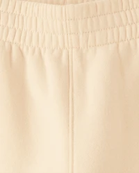 Girls Premium Fleece Wide Leg Cargo Pants