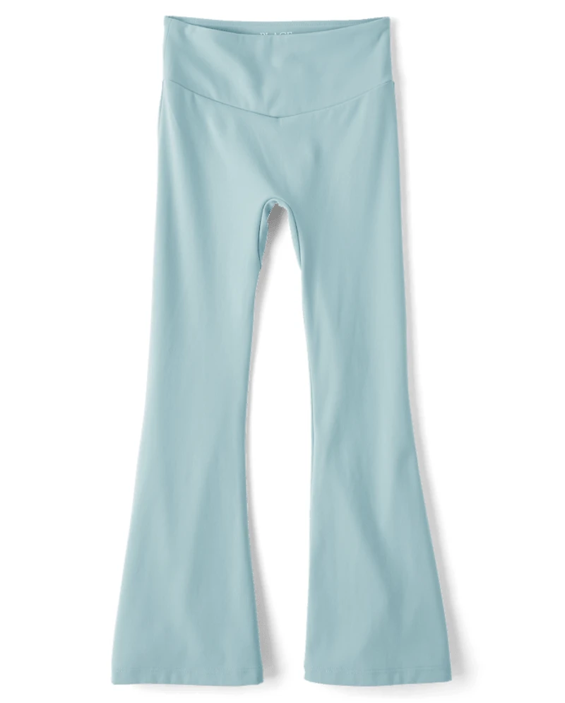 Leggings évasés taille haute pour filles