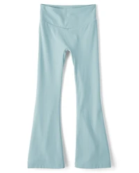 Leggings évasés taille haute pour filles