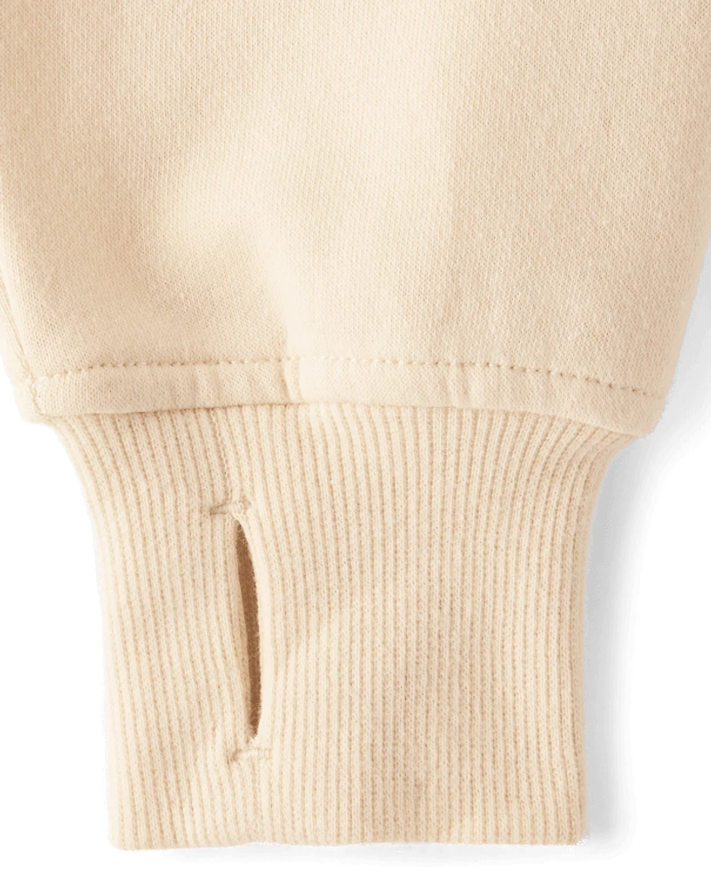 Girls Premium Fleece Quarter Zip Pullover