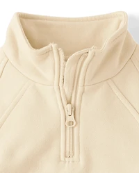 Girls Premium Fleece Quarter Zip Pullover