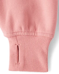 Girls Premium Fleece Quarter Zip Pullover