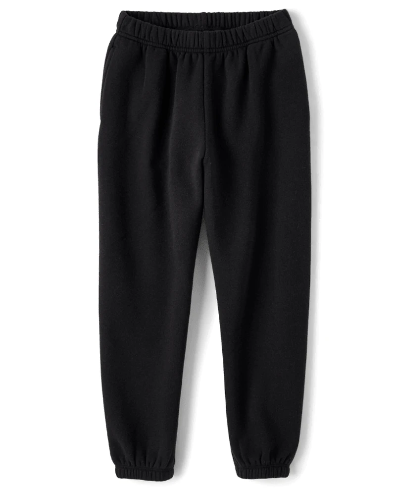 Girls Premium Fleece Relaxed Jogger Pants