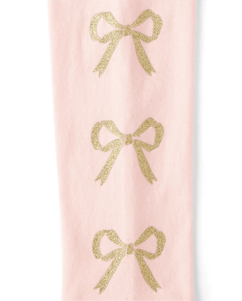 T-shirt graphique chat ruban pour fille