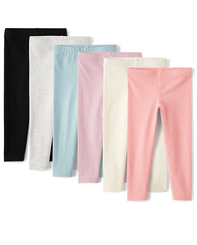 Toddler Girls Leggings 6-Pack