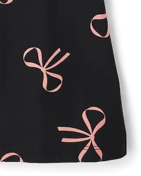 Girls Print High Rise Flare Leggings