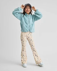 Girls Print High Rise Flare Leggings