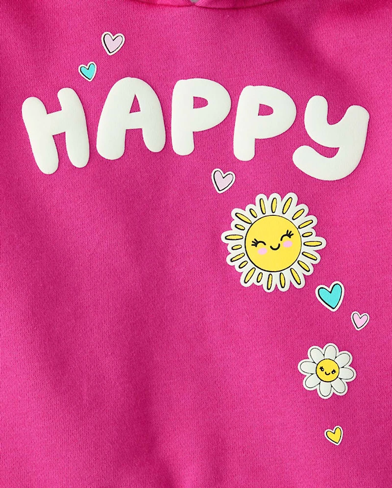 Toddler Girls Graphic Fleece 2-Piece Outfit Set